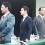 Governador Ronaldo Caiado e o prefeito Adib Elias marca presença na aula inaugural do curso de medicina da UFCAT