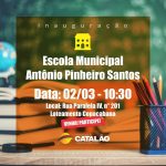 Escola no bairro Copacabana será inaugurada pela Prefeitura de Catalão