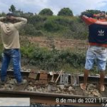 Homens suspeitos de furtar trilhos de trem em Luziânia são presos