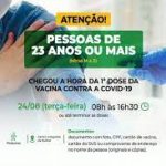 CATALÃO ABRIRÁ VACINAÇÃO PARA PESSOAS COM 23 ANOS OU MAIS E LETRA INICIAL DO NOME DE M A Z