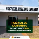 #Hcamp| Hospital de Campanha de Catalão completa um ano com mais de 34 mil atendimentos