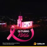 Outubro Rosa: Morrinho de São João recebe iluminação especial em apoio à campanha do mês de prevenção ao câncer de mama
