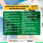 Começa na próxima semana a vacinação contra a raiva em Catalão