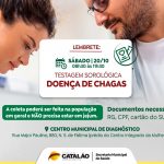 SECRETARIA DE SAÚDE DE CATALÃO REALIZA TESTAGEM SOROLÓGICA PARA DOENÇA DE CHAGAS