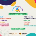 Em Catalão, Cultura anuncia vagas para cursos de qualificação