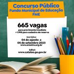 A Prefeitura de Catalão lança edital de concurso público para vagas na área da Educação